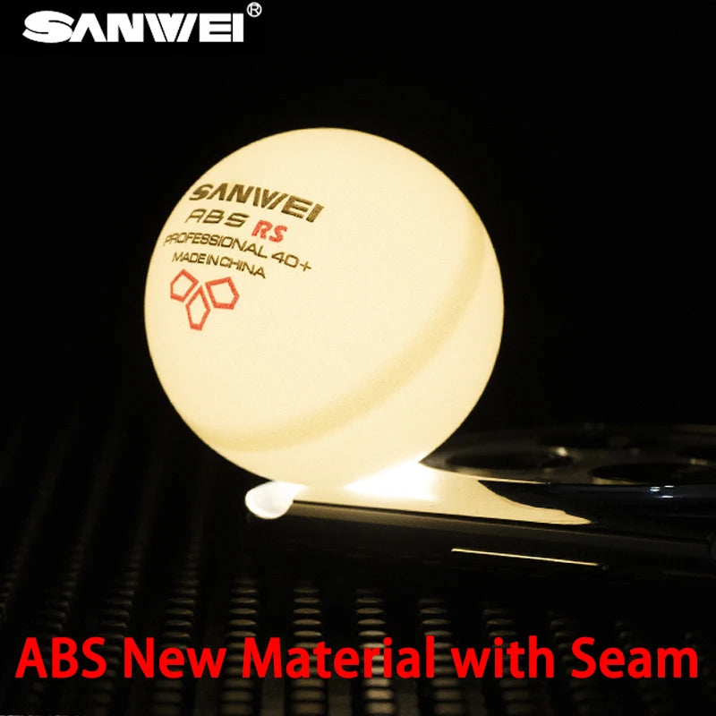 SANWEI 3 Star 40+ Table Tennis Balls with Seam ABS New Material Professional Ping Pong Ball For Training Competiton Table…