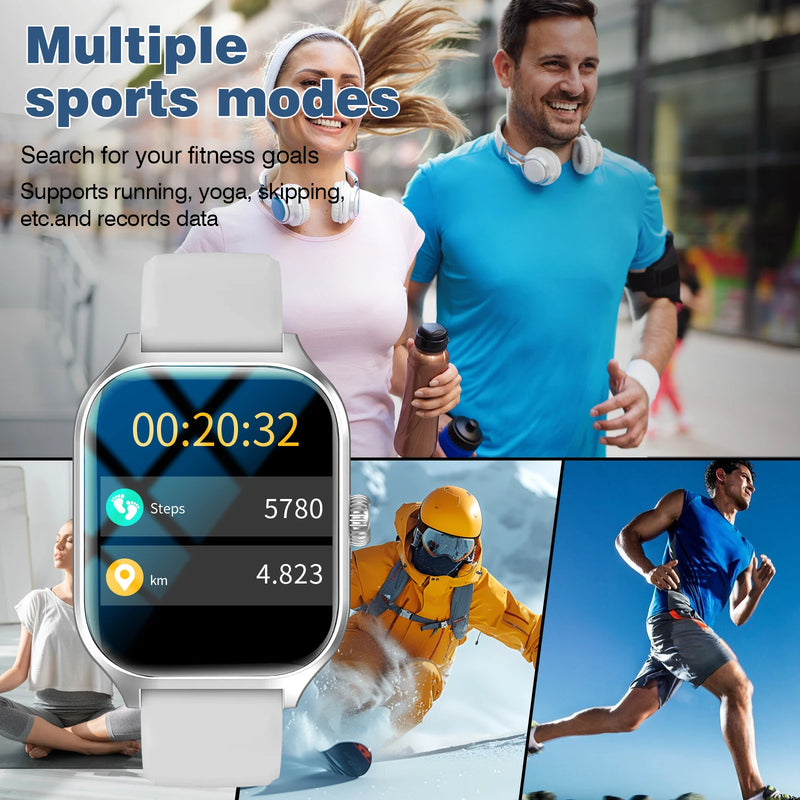 Smart watch, wireless calling, customizable dial, remote photography, multiple sports modes, suitable for iPhone/Android