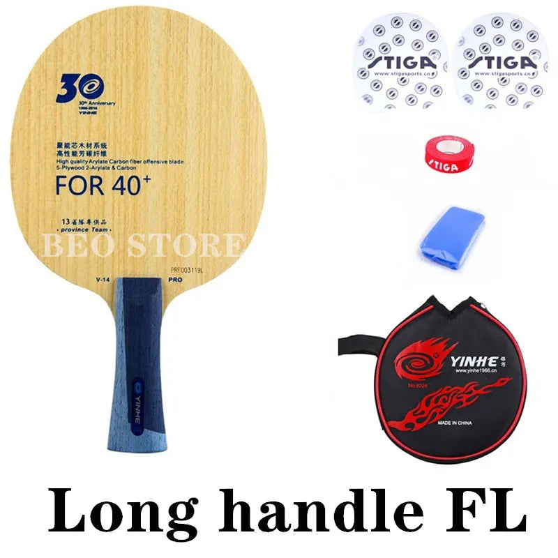 YINHE V14 PRO Provincial V-14 PRO ALC Racket Original YINHE Table Tennis Blade Ping Pong Bat Paddle Long handle C