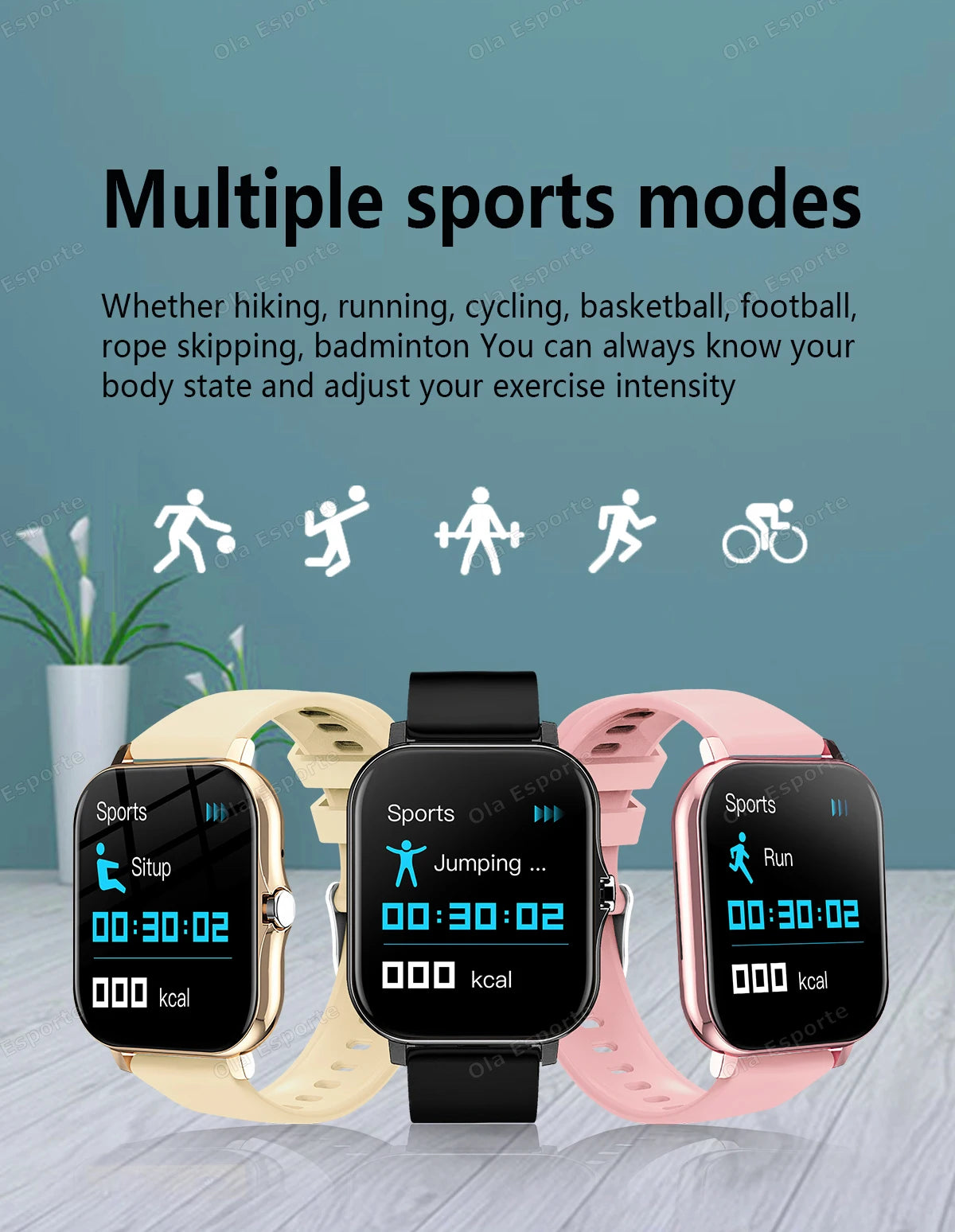 New Smart Watch 2.01 Inch HD Display Answer Make Call Message Preview Sport Modes smartwatch DIY Dial Weather Forecast Men Women