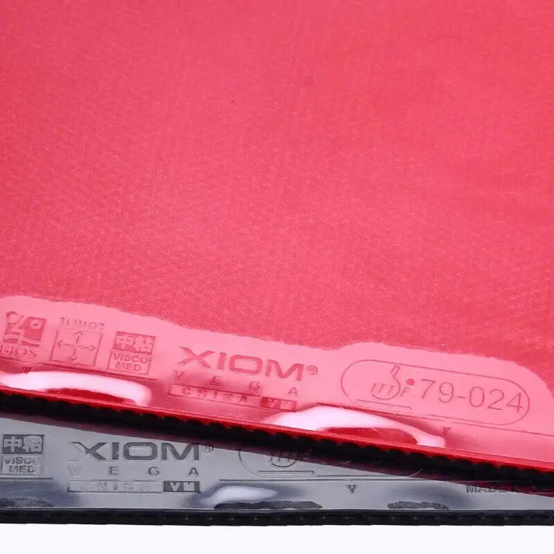 XIOM VEGA CHINA VM Table Tennis Rubber Loop Pimples in with Sponge Ping Pong Tenis de mesa - 1pcs Black