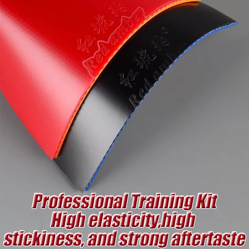 Highly Elastic Stick Rubber Pips-In Ping Pong Red Amber Table Tennis Rubber Rubber Astringent Sponge For Table Tennis Training
