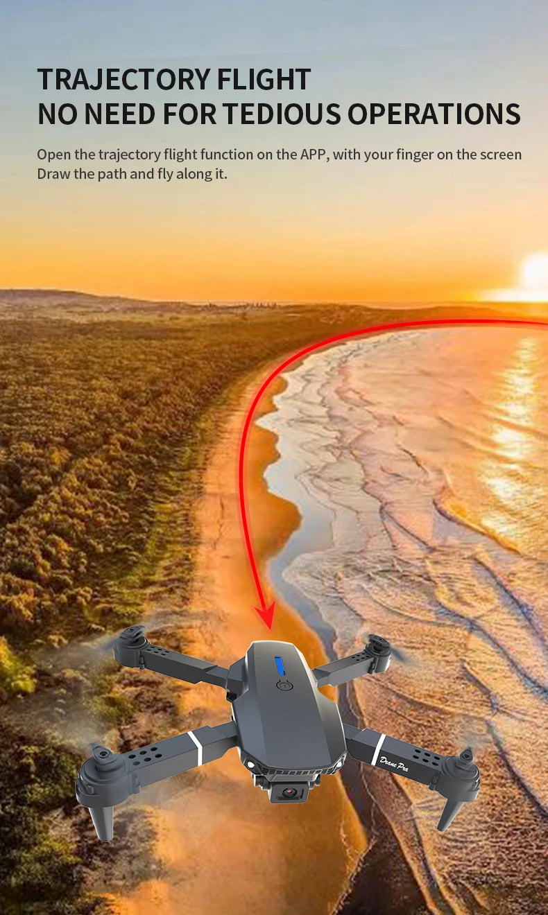 Drone 4k Professional Dron Remote Control Camera Model Airplane Multi-rotor Aircraft Quadcopter Drone UAV Wide-View