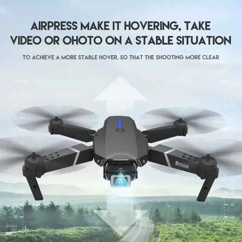 E88 NEW Professional Wide Angle RC Dron HD 4K Camera Mode Foldable Helicopter Aircraft Quadcopter Drone Kid Gift Toys
