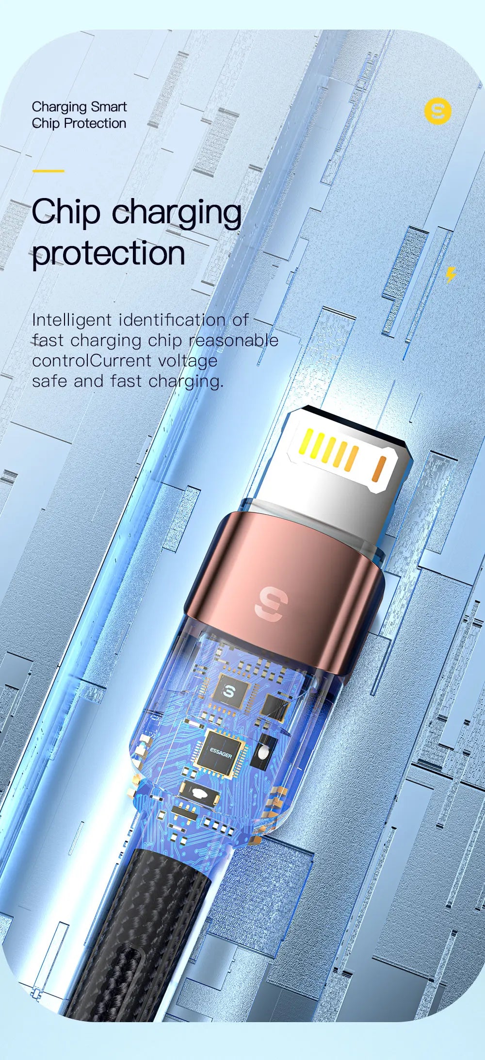 Essager Fast Charging For iPhone Usb Cable 11 12 13 Pro Max Mini Xs Xr X SE 8 7 6 Plus 6s 5 5s 2.4A Wire For iPhone Charger Cord