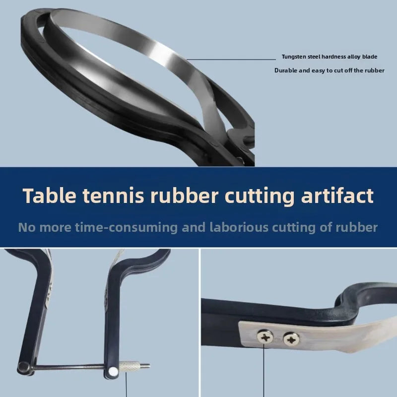 Table Tennis Racket Rubber Cutter Is Multifunctional and Easy To Cut By Hand. It Is Simple, Convenient, and User-friendly