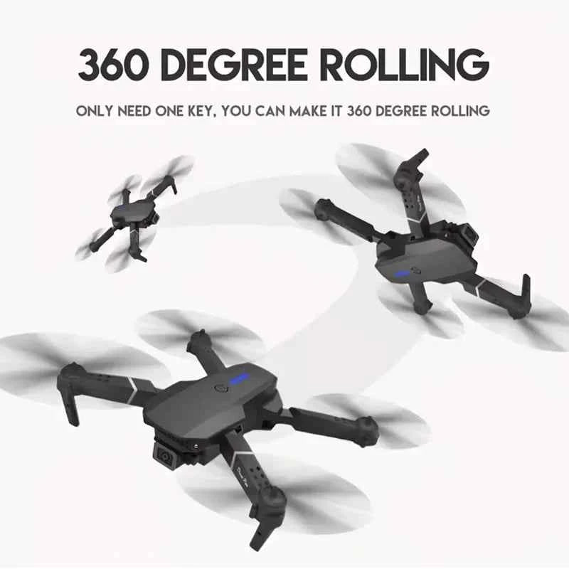 E88 NEW Professional Wide Angle RC Dron HD 4K Camera Mode Foldable Helicopter Aircraft Quadcopter Drone Kid Gift Toys