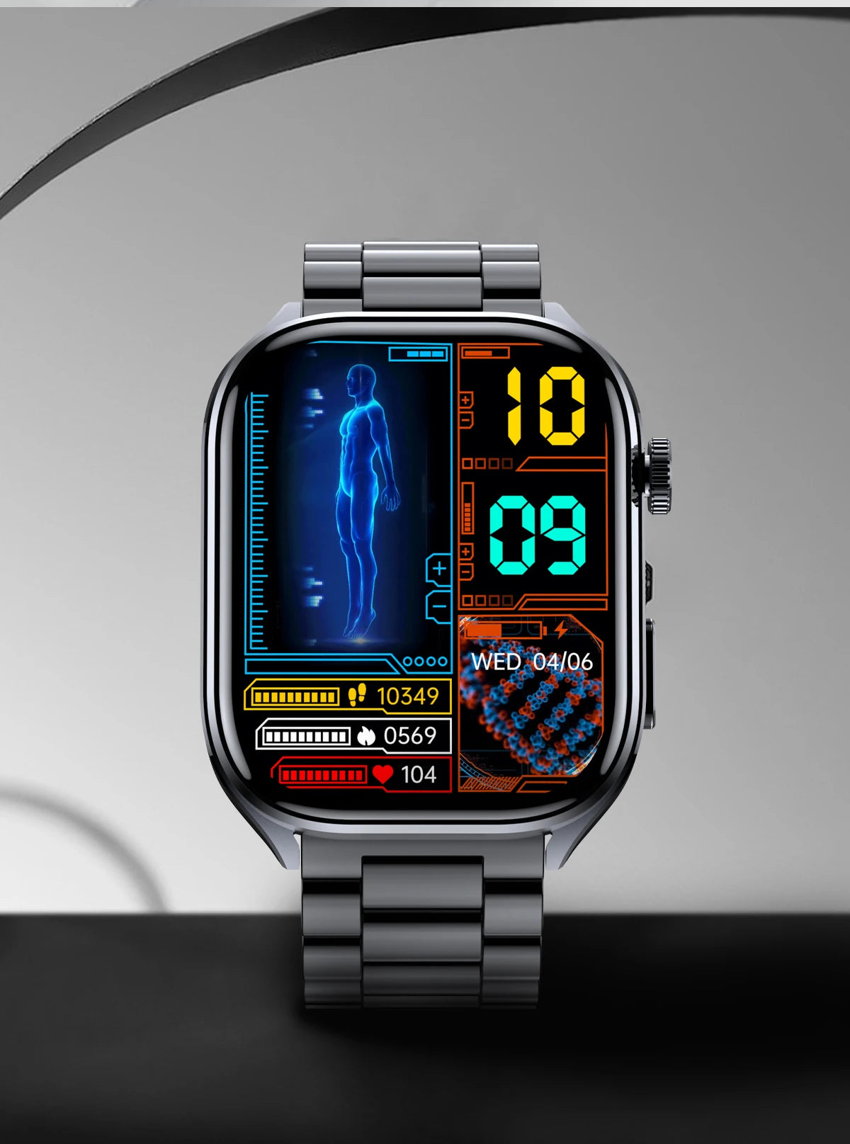 Body Composition analysis Monitoring Smart Watch Men ECG Heart Rate Blood pressure Uric Acid Health Tracker Smartwatches 2025New