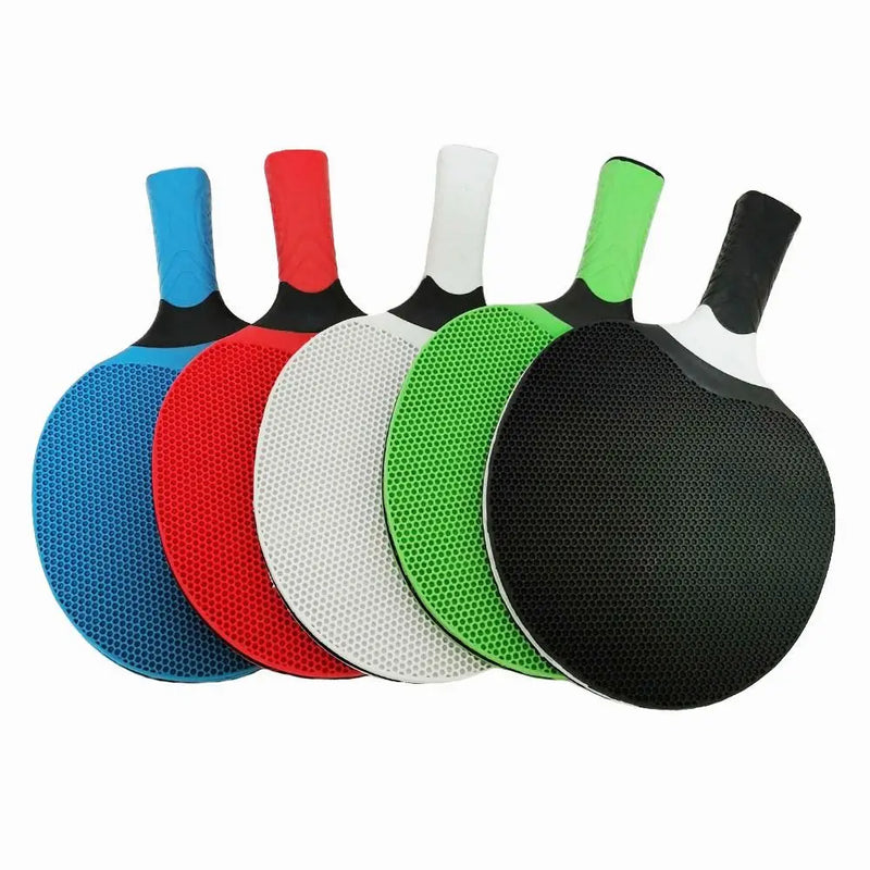 Comfortable Grip Table Tennis Rackets Silicone Professional Table Tennis Bats Ping Pong Racquets for Student Beginner - Blue