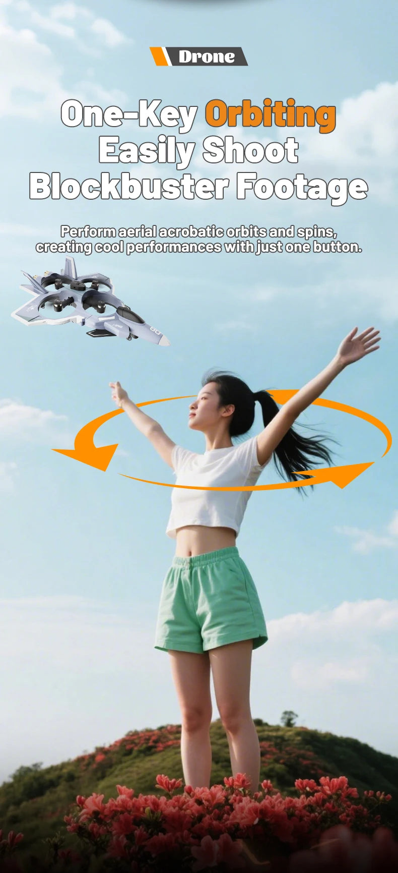 RC Plane with Camera Stunt Performance Drone With 8K Camera Fixed Wing Fighter 4CH 5G WIFI Aerial Photography Foam Toys Aircraft