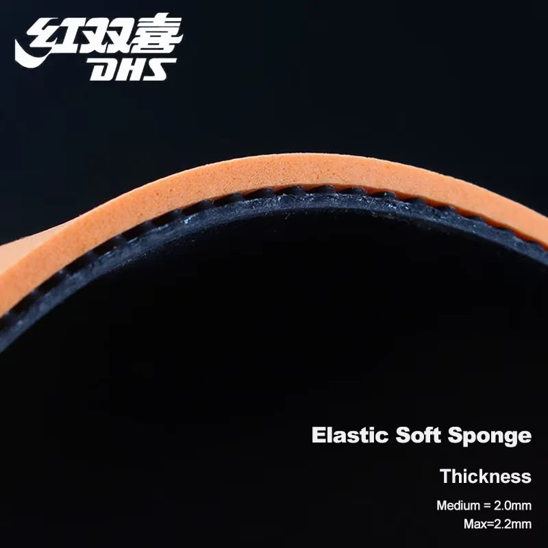 Original DHS PF4-50 Table Tennis Rubber (Hurricane 3-50 No.50 High Elastic Red Sponge) DHS PF4 -50 Ping Pong Sponge -…