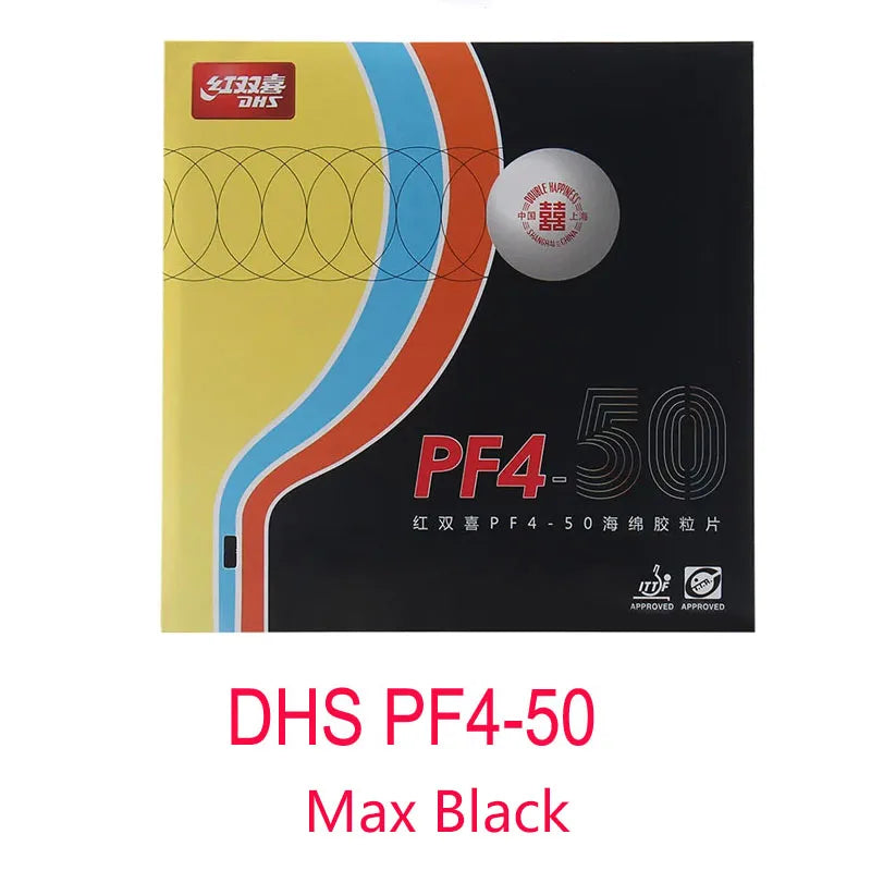Original DHS PF4-50 Table Tennis Rubber (Hurricane 3-50 No.50 High Elastic Red Sponge) DHS PF4 -50 Ping Pong Sponge -…