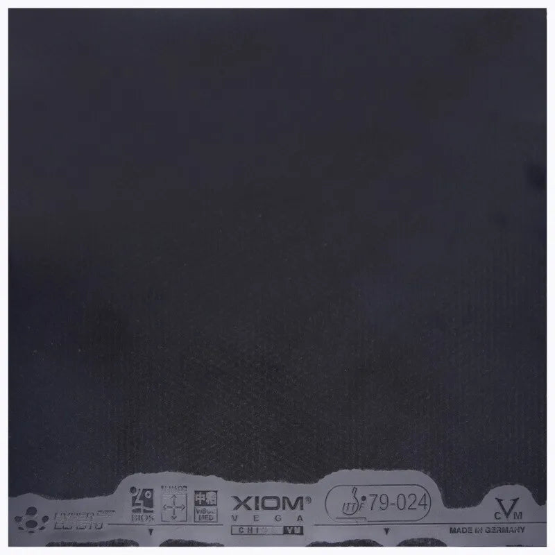 XIOM VEGA CHINA VM Table Tennis Rubber Loop Pimples in with Sponge Ping Pong Tenis de mesa - 1pcs Black