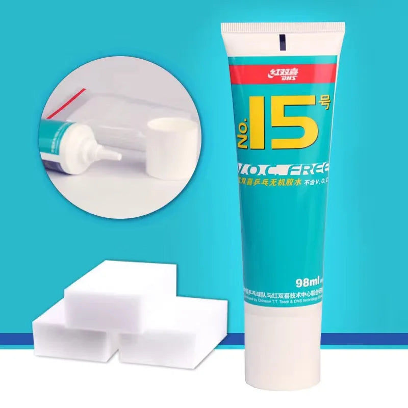 50ml 98ml DHS NO.15  Table Tennis Ping Pong Ping-pong Pingpong Racket Inorganic Glue Water-solubility Bond Adhesive - 50ml…