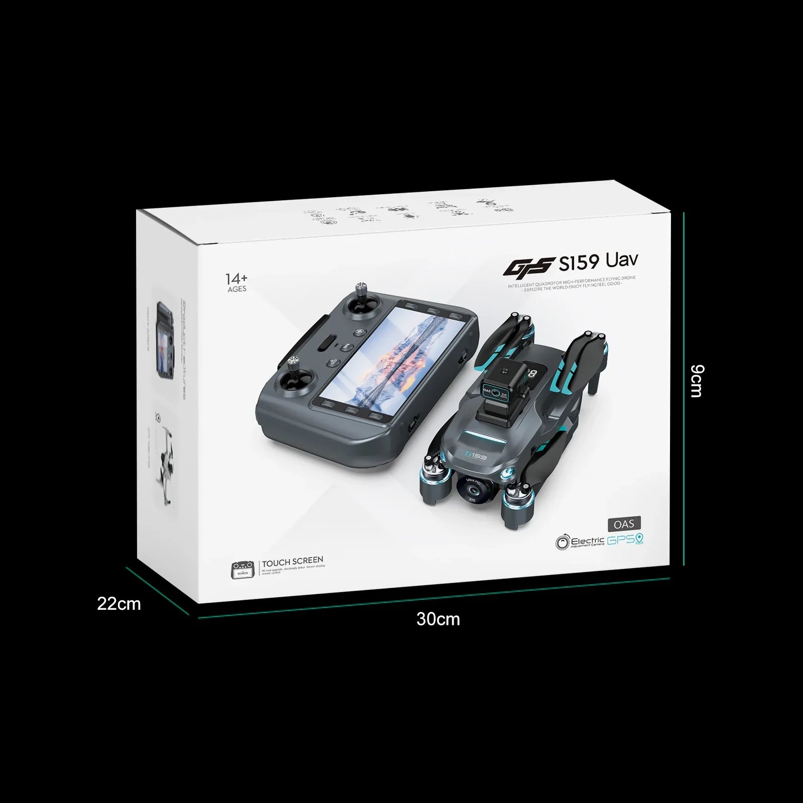 Professional S159 GPS Drone With Screen Control 5G 8K HD ESC Dual Camera Brushless Optical Flow UAV FPV Quadcopter RC Toys