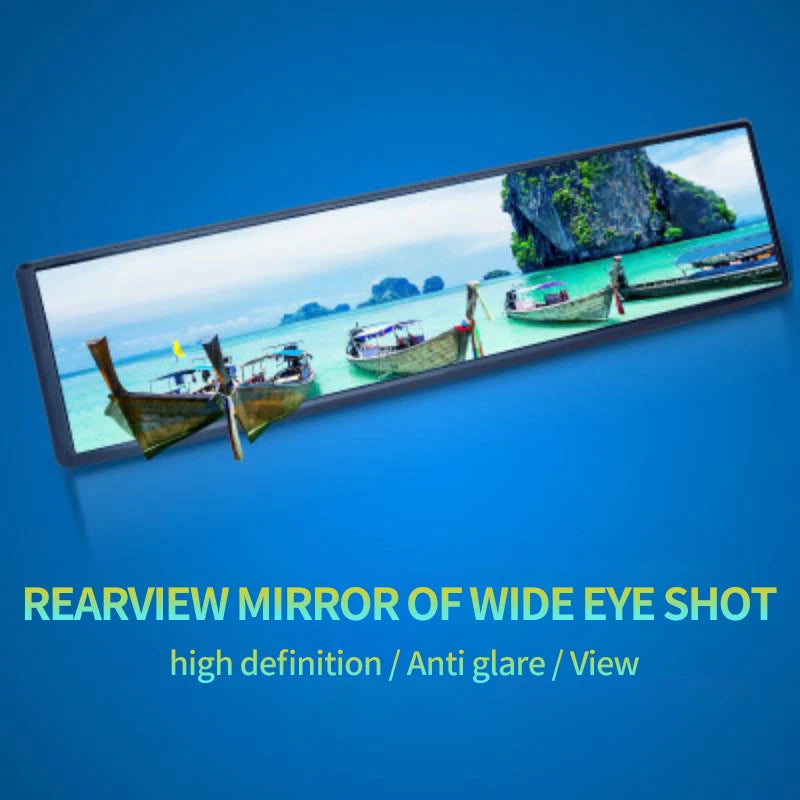 Car Modification Indoor Mirror Large Field of View Anti-glare Blue Mirror Interior Mirror Rear Mirror Reverse Mirror Mirror