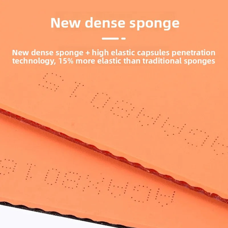 DHS Hurricane 8 Table Tennis Rubber Sheet with High Elastic Sponge Pips-in Sticky Ping Pong Rubber PF4 Hurricane 8-80 Fast…