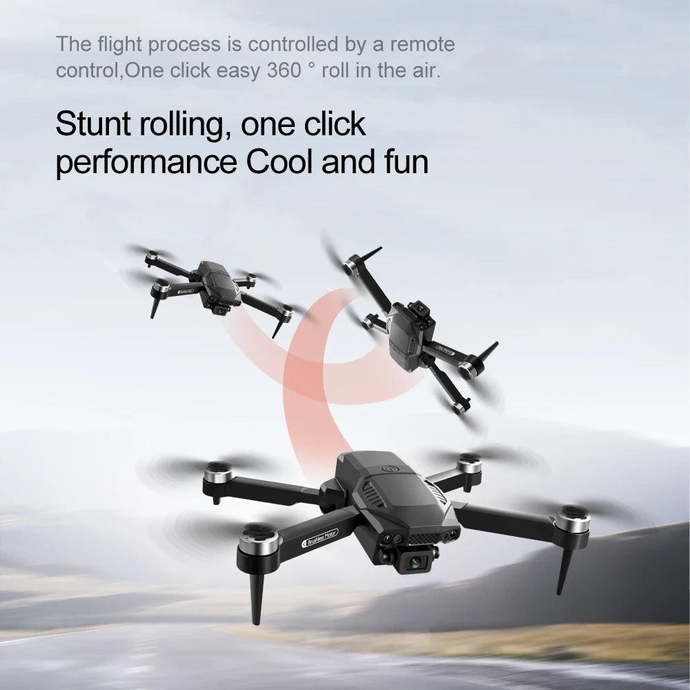 New F198 Drone Professional Dual Camera With 1080P WIFI FPV HD Aerial Photography Wide Angle Brushless RC Foldable Quadcopter