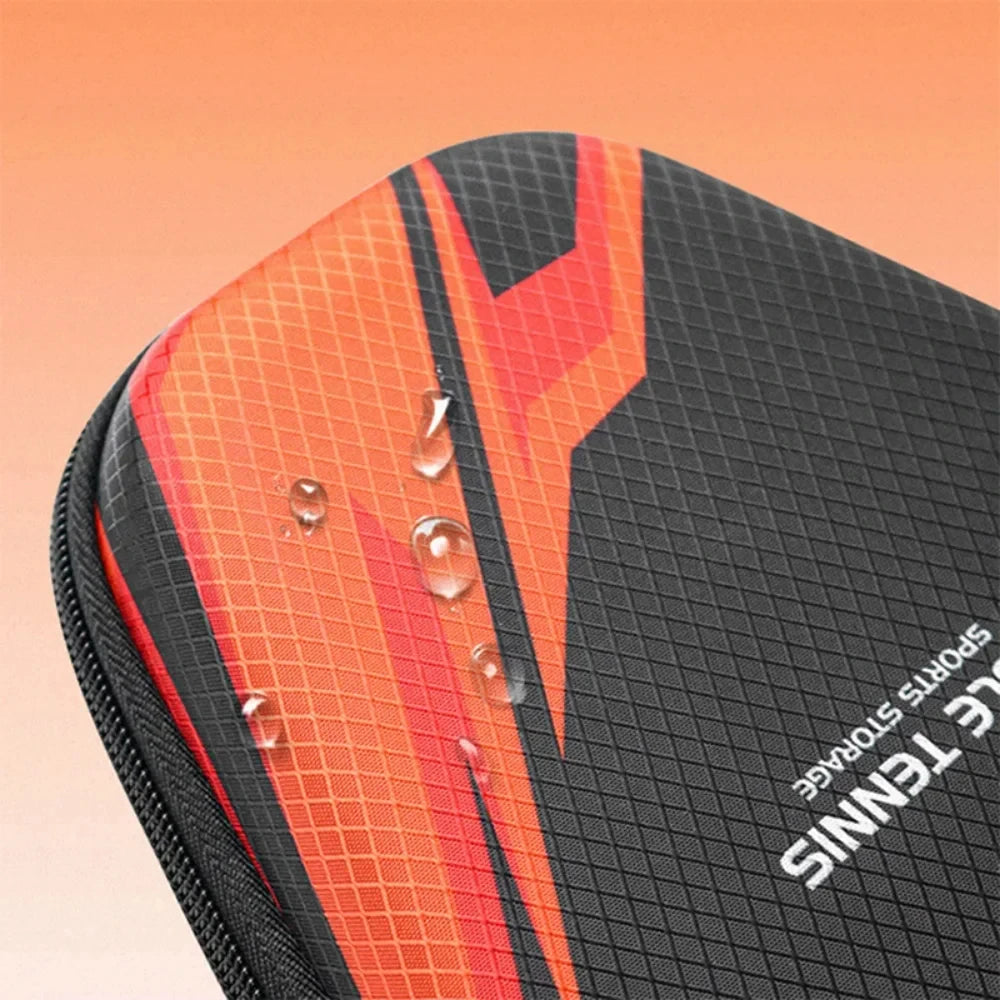 1pcs Table Tennis Racket Bags EVA Hard Shell Waterproof Dustproof Table Tennis Paddles Box Case Storage Bag With Hand Strap…