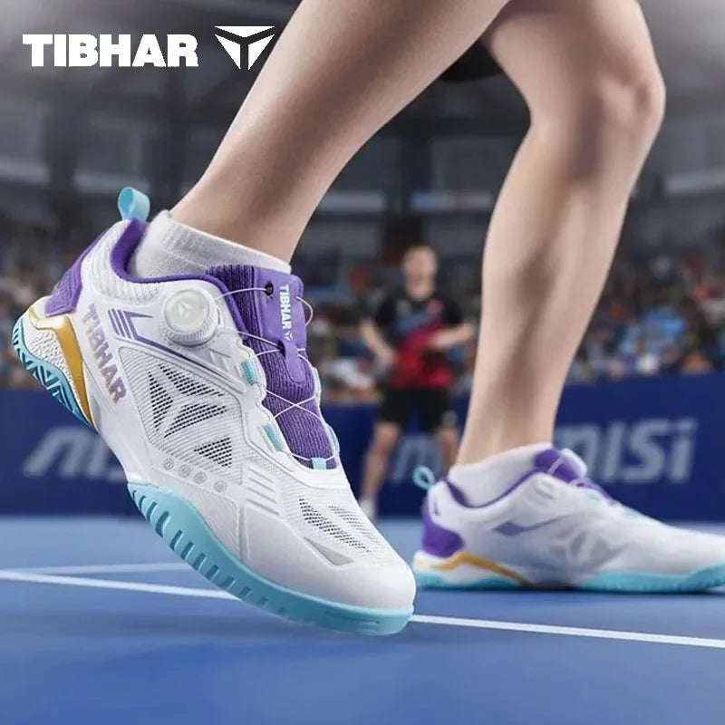 New TIBHAR Table Tennis Shoes Men Women Professional Ping Pong Sneakers Indoor Court Footwear With Popcorn Cushion & Carbon…