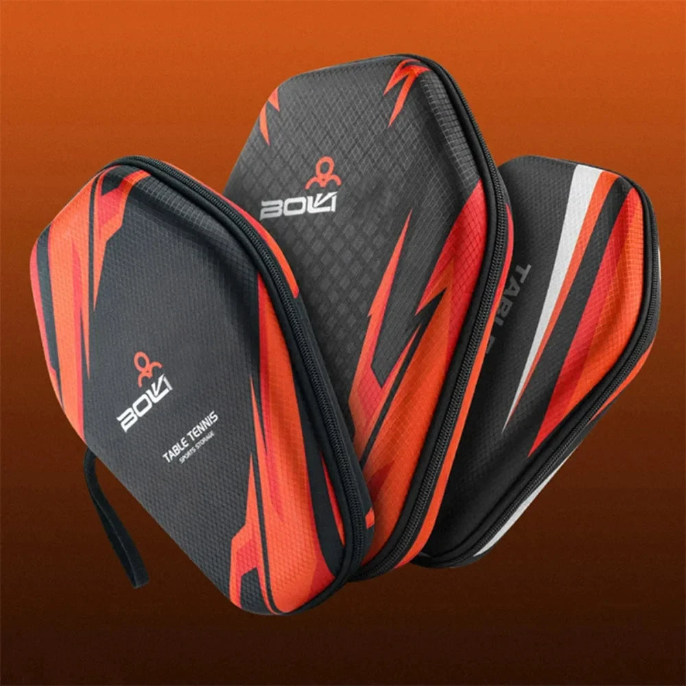 1pcs Table Tennis Racket Bags EVA Hard Shell Waterproof Dustproof Table Tennis Paddles Box Case Storage Bag With Hand Strap…