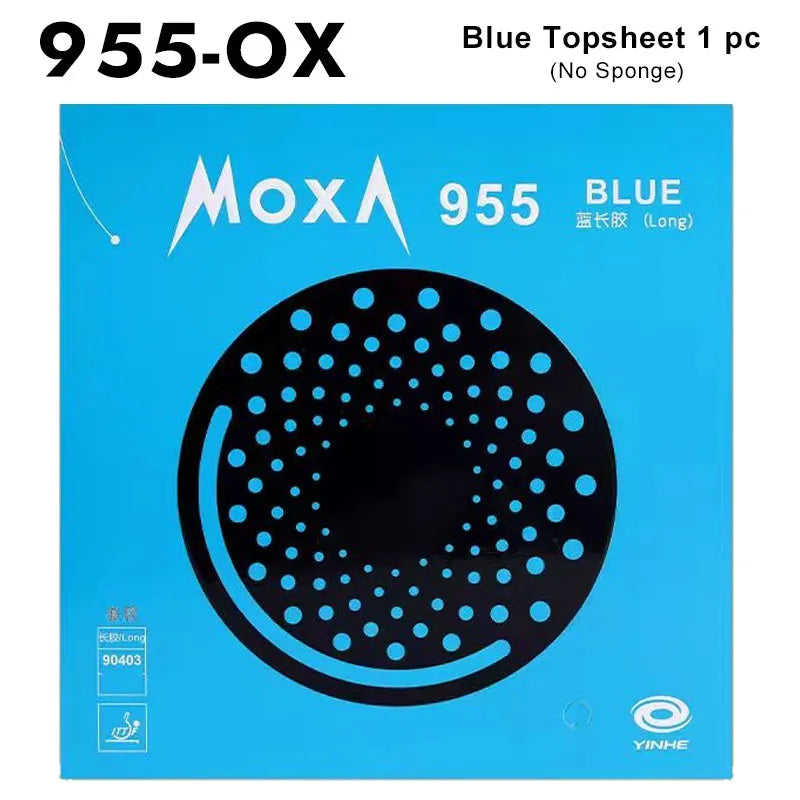 YINHE 955 Table Tennis Rubber Long Pimples Anti-spin Ping Pong Rubber Sheet 955 OX/0.7mm Sponge - Green OX