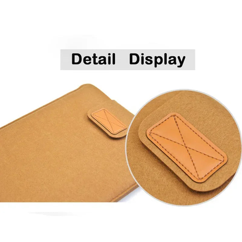 11 12 13 14 15 inch Wool Felt Inner Notebook Laptop Sleeve Bag Case Carrying Bag For Macbook Air/Pro/Retina