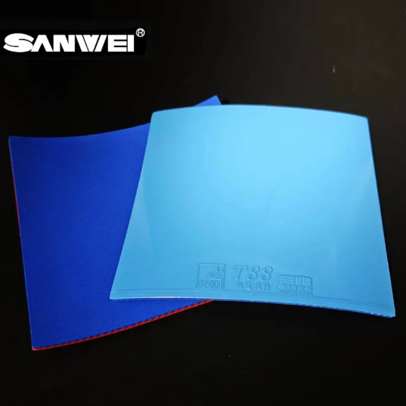 SANWEI  Provincial Team T88  ULTRA-Spin  Blue Sponge   Table Tennis Rubber/ Ping Pong Rubber - Provincial T88 Black