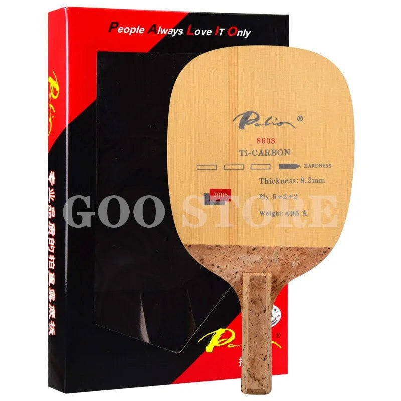 PALIO 8603 Carbon Titanium Table Tennis Blade Racket JS Japanese Penhold Fast Attack Original PALIO Ping Pong Bat Paddle -…