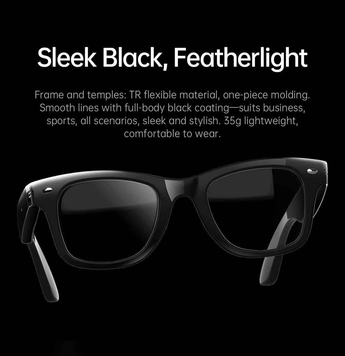 LIGE AI Smart Glasses Men 2025 New Color-Changing Translation Glasses Temperature Monitoring Waterproof Call Smart Sunglasses