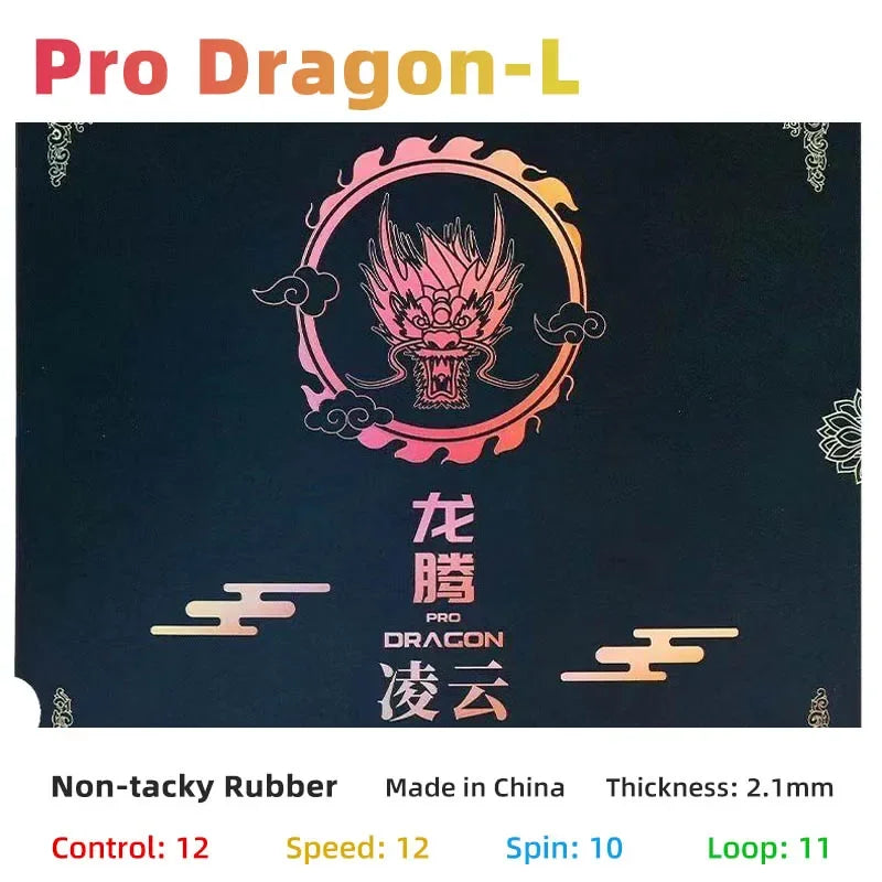 Original Friendship 729 Pro Dragon F Pro Dragon L Table Tennis Rubber 50th Anniversary Special Ping Pong Rubber - L Soft red