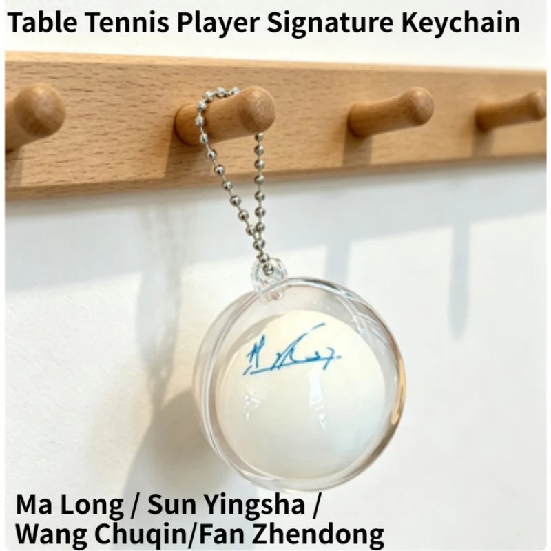 Signature Keychain for Table Tennis Fans–Ma Long Sun Yingsha Wang Chuqin Xu Xin Keyring Pendant Backpack Accessory Cool…