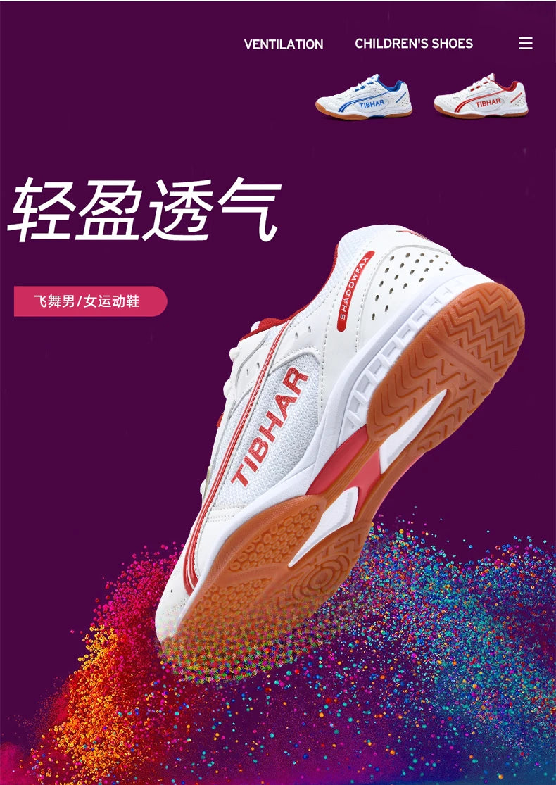2023 New Table Tennis Shoes For Unisex Anti Slip Badminton Shoes Men Women Non-Slip Indoor Court Shoe Couples Brand Tennis Shoe