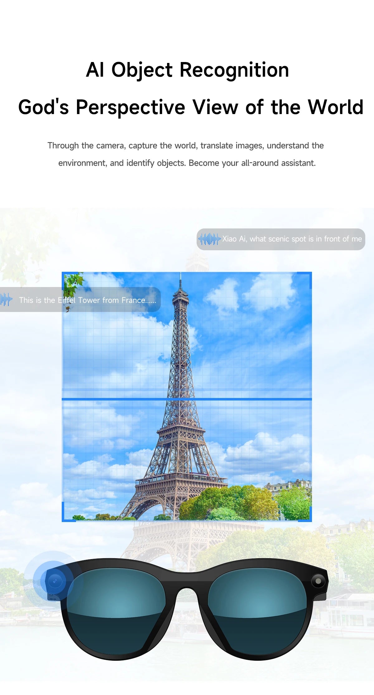 2025 AI Smart Glasses New Interaction With Camera Photo Video Record Translation Music Smart Sunglasses Bluetooth Call Headphone