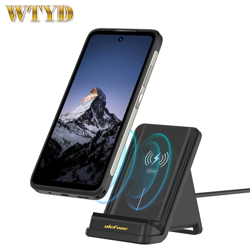 Ulefone WCS01 50W Air-cooled Wireless Charger Stand Ulefone Wireless Charging Phone Holder