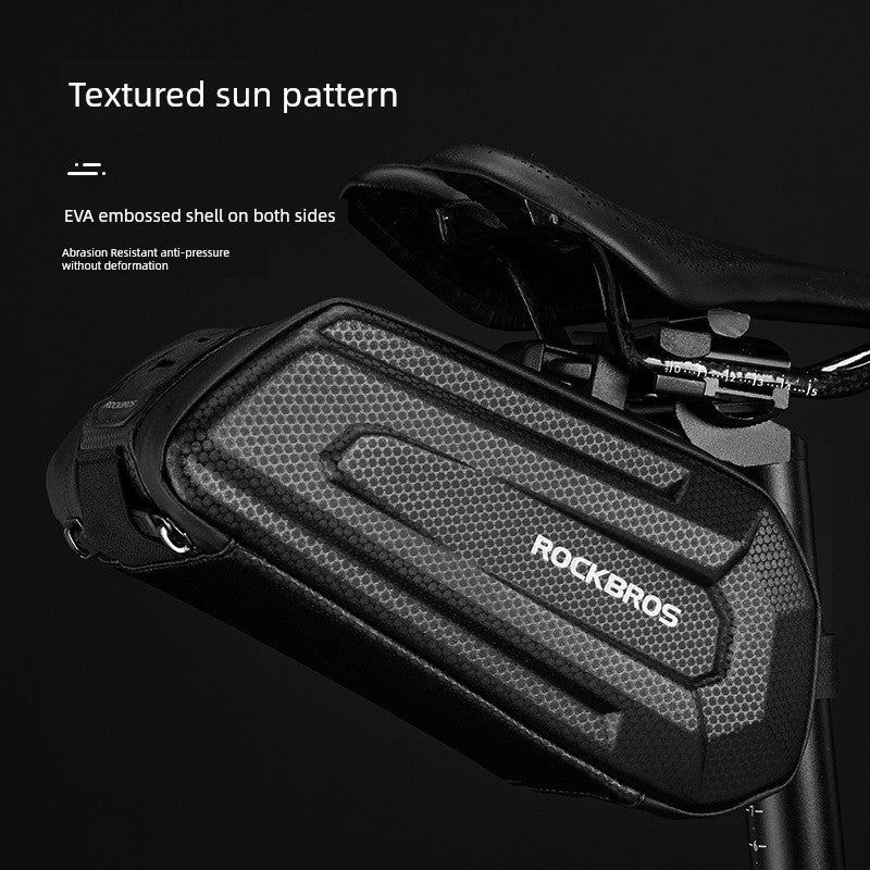 New Arrival Bicycle Saddle Box Hard Shell Large Capacity Rear Saddle Bag Highway Mountain Bicycle Seat Tube Package Cycling Fitting