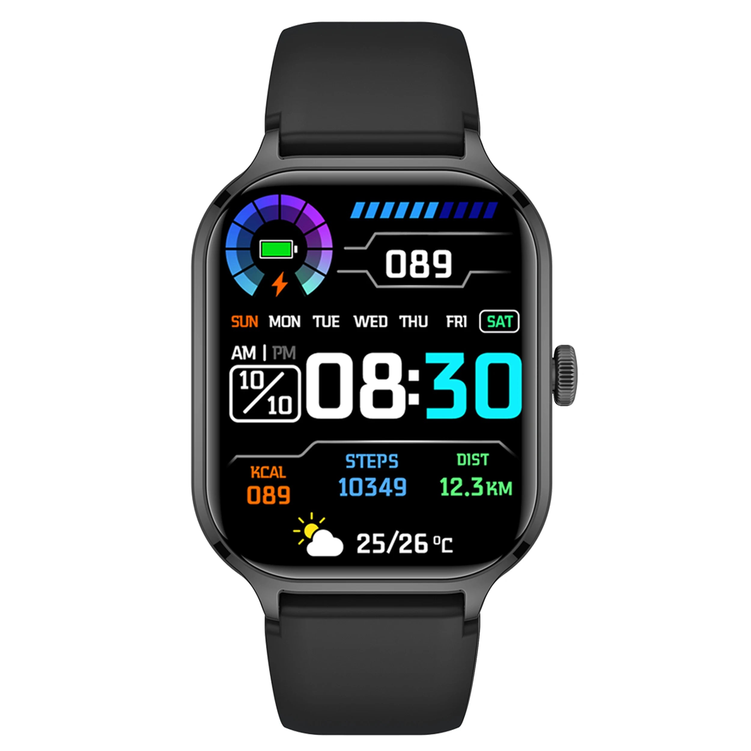 Smart watch, wireless calling, customizable dial, remote photography, multiple sports modes, suitable for iPhone/Android best black United States