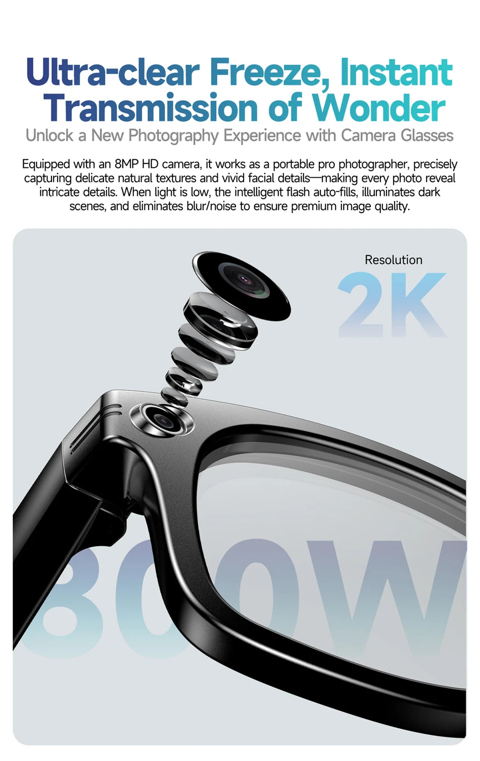 2025 New Upgrade Smart Glasses With Camera Video Recording AI Photo Recognition Bluetooth Call Translation Voice Sunglasses Men