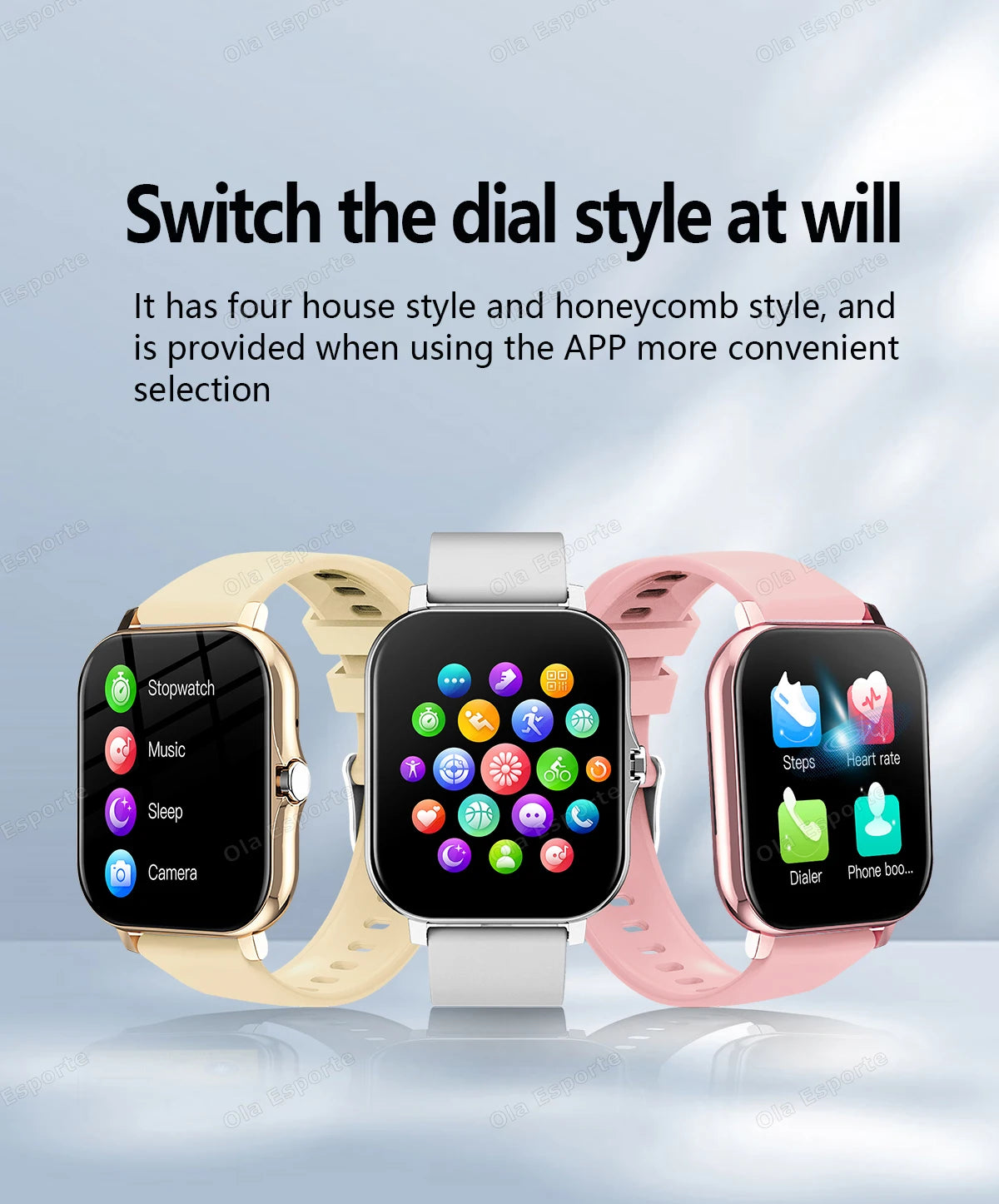 New Smart Watch 2.01 Inch HD Display Answer Make Call Message Preview Sport Modes smartwatch DIY Dial Weather Forecast Men Women