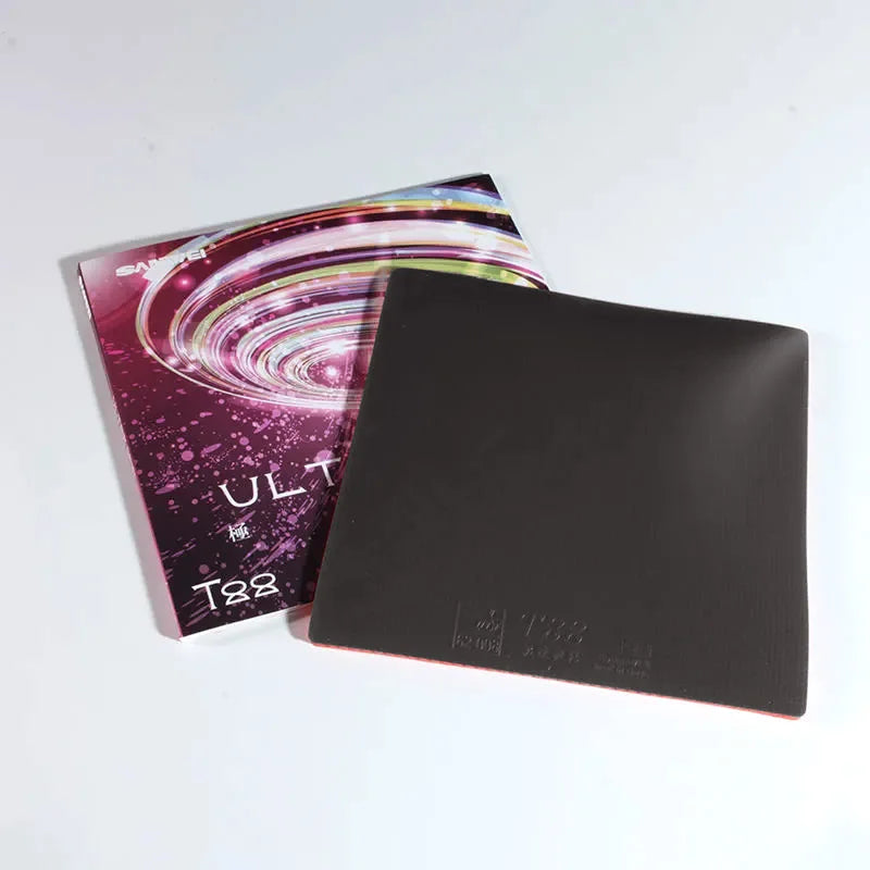 SANWEI T88 Ultra Spin Table Tennis Rubber Semi Sticky Ping Pong Rubber Sheet for Entry Players T88 US Black