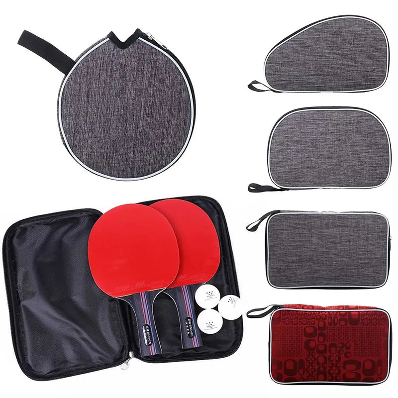 Professional Table Tennis Rackets Bag Practical Grey Ping Pong Paddles Case Training Storage Protective Cover Sport…