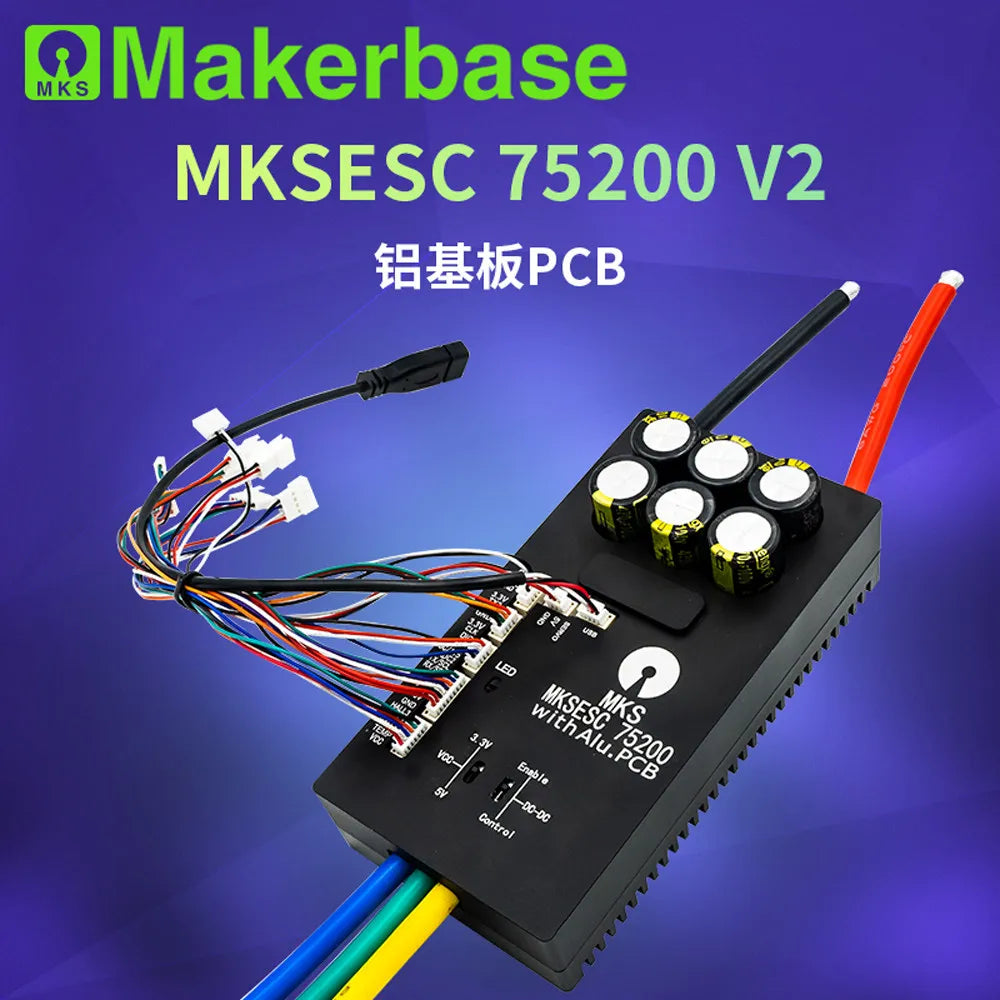 75V 200A FOC Brushless ESC VESC Controller for RC Skateboard Ebike Robot - PCB only