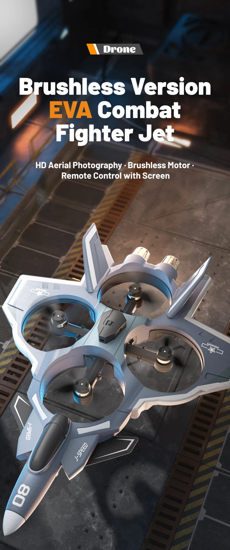 RC Plane with Camera Stunt Performance Drone With 8K Camera Fixed Wing Fighter 4CH 5G WIFI Aerial Photography Foam Toys Aircraft