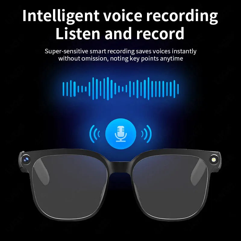 AI Glasses Smart Glasses 800W HD Photo And Video Recording Real-Time Translation Men Glasses For Women Anti-Blue Light Men Gift