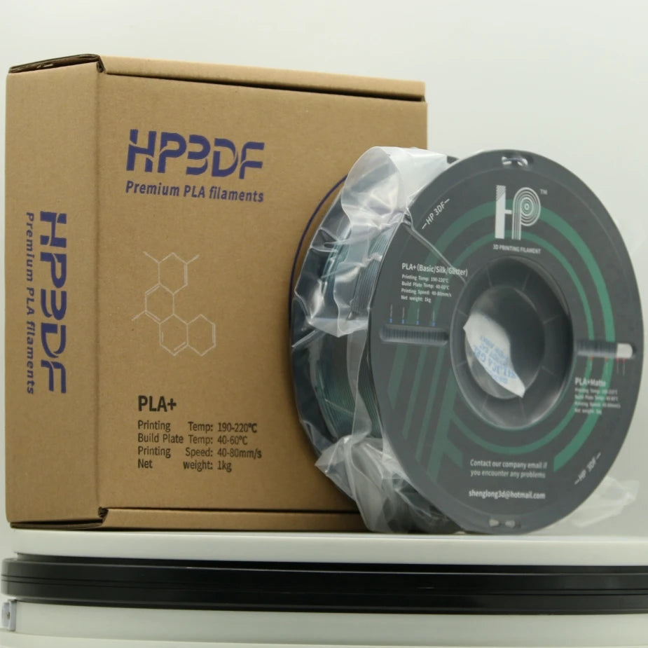 3D Printer Filament, HP3DF brand Dual-color (Purple+Green) PLA , 1.75mm Accuracy +/- 0.02mm, 1KG (2.2 lbs), Fit Most FDM…