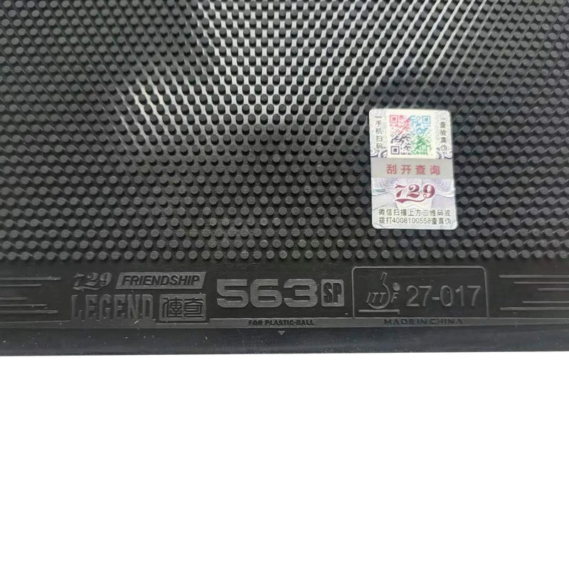 RITC 729 Friendship 563 Medium Pips-Out Table Tennis (PingPong) Rubber Without Sponge (Topsheet, OX)