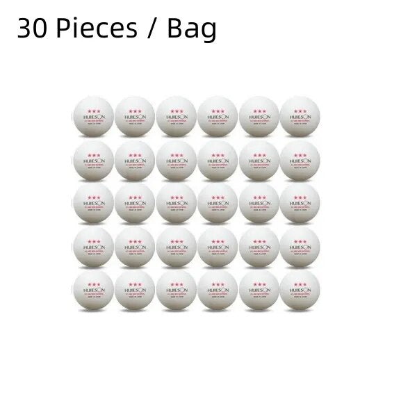 Huieson New ABS Plastic Table Tennis Balls 3 Star 2.8g 40+mm Ping Pong Balls for Match Training Balls White 30pcs