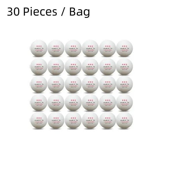 Huieson New ABS Plastic Table Tennis Balls 3 Star 2.8g 40+mm Ping Pong Balls for Match Training Balls White 30pcs