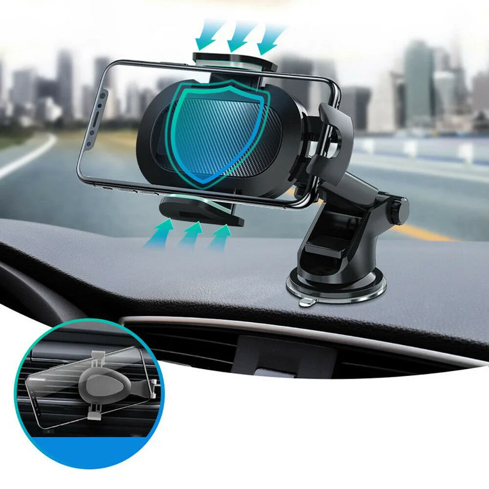 Universal Car 360°Rotate MobilePhone Holder Mount Sucker Retractable Arm Phone Bracket Stand Fit For iPhone 13 12 Pro Max Xiaomi