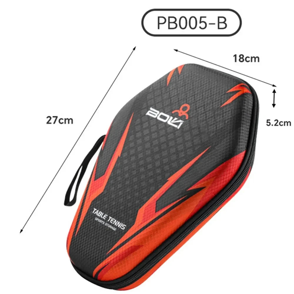 1pcs Table Tennis Racket Bags EVA Hard Shell Waterproof Dustproof Table Tennis Paddles Box Case Storage Bag With Hand Strap…